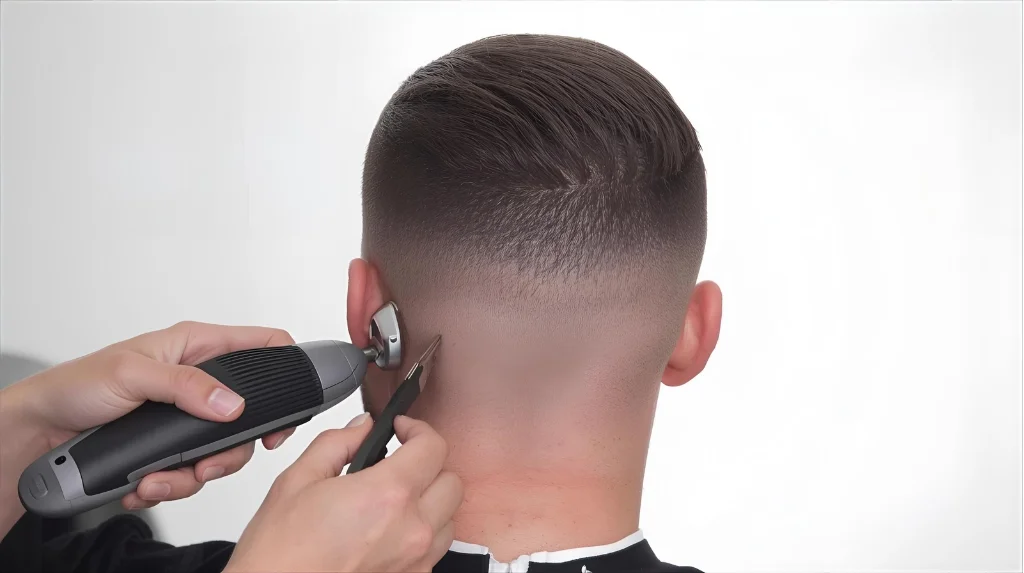Fading Process before Taper Fade Hair Cut