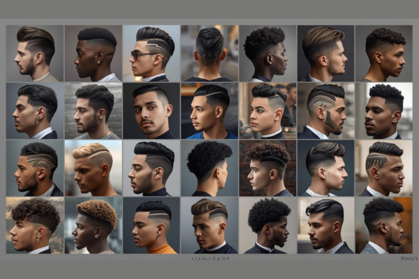 all taper fade style and hair cut