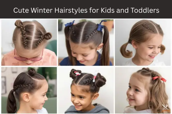 Cute Winter Hairstyles for Kids and Toddlers