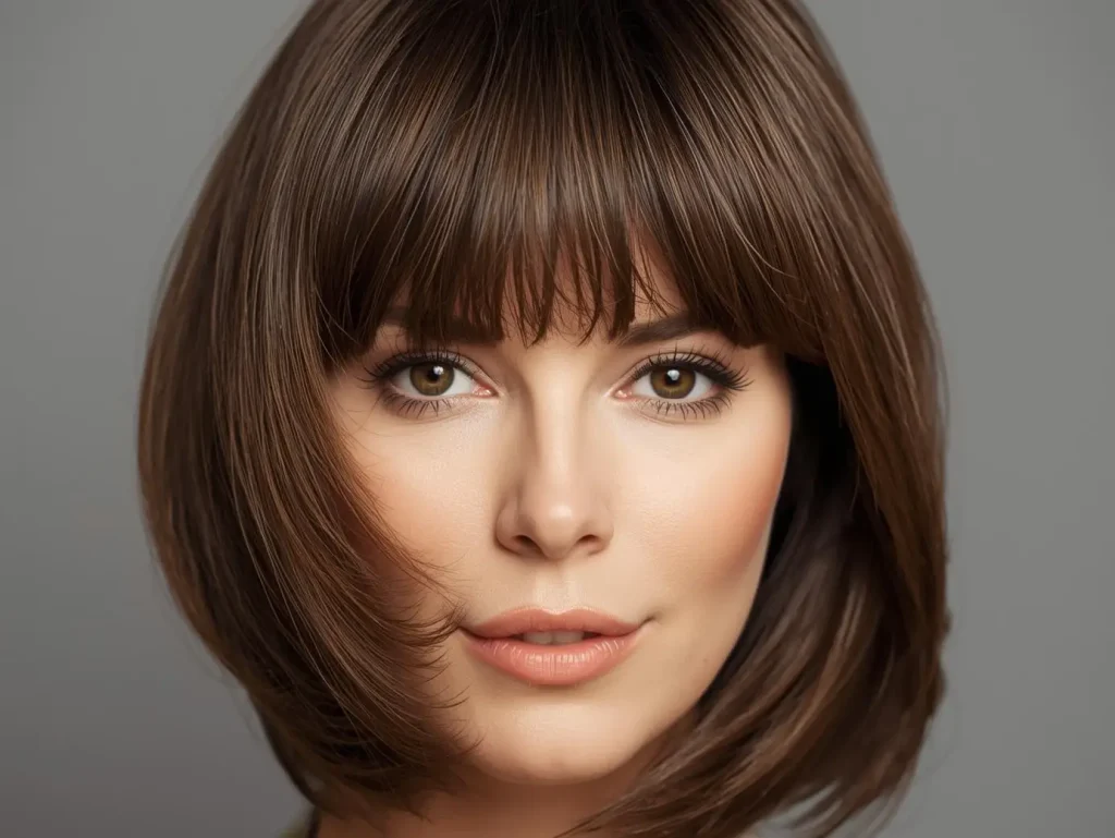 Best Side Swept Bang Style For Oval Faces