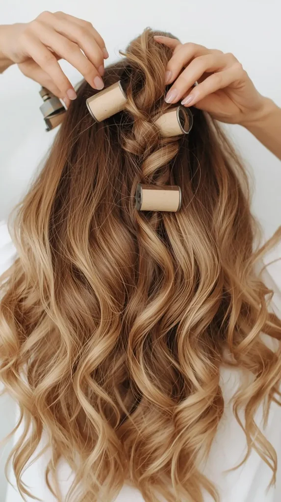 Heatless Styling butterfly haircut medium hair not styled