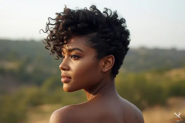 Short Curly Volume Cut