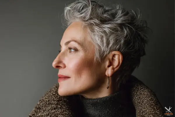 Short Haircut for Women Over 50 (Volume-Enhancing)