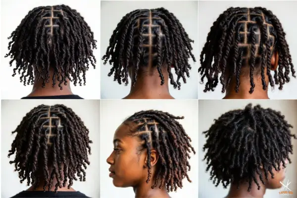 Starter Micro Locs Styles for Short 4C Hair