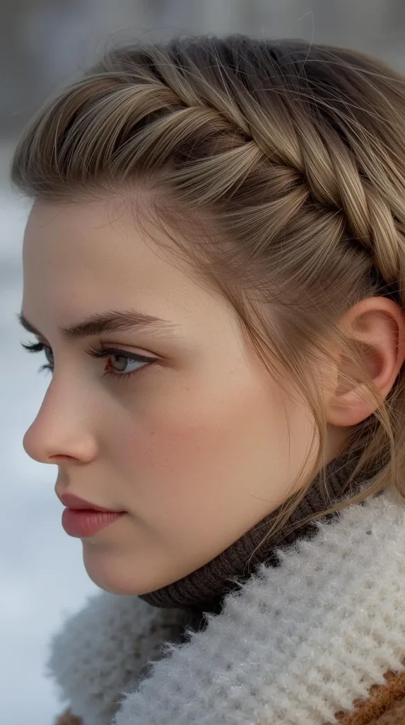 The Short Winter Crown Braid
