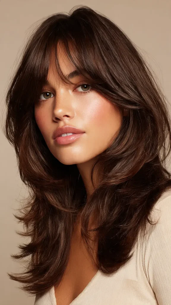 Why Side Swept Bangs Work So Well on Medium Hair
