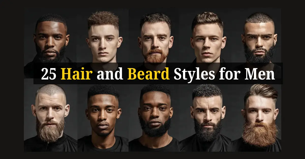 25 Hair and Beard Styles for Men