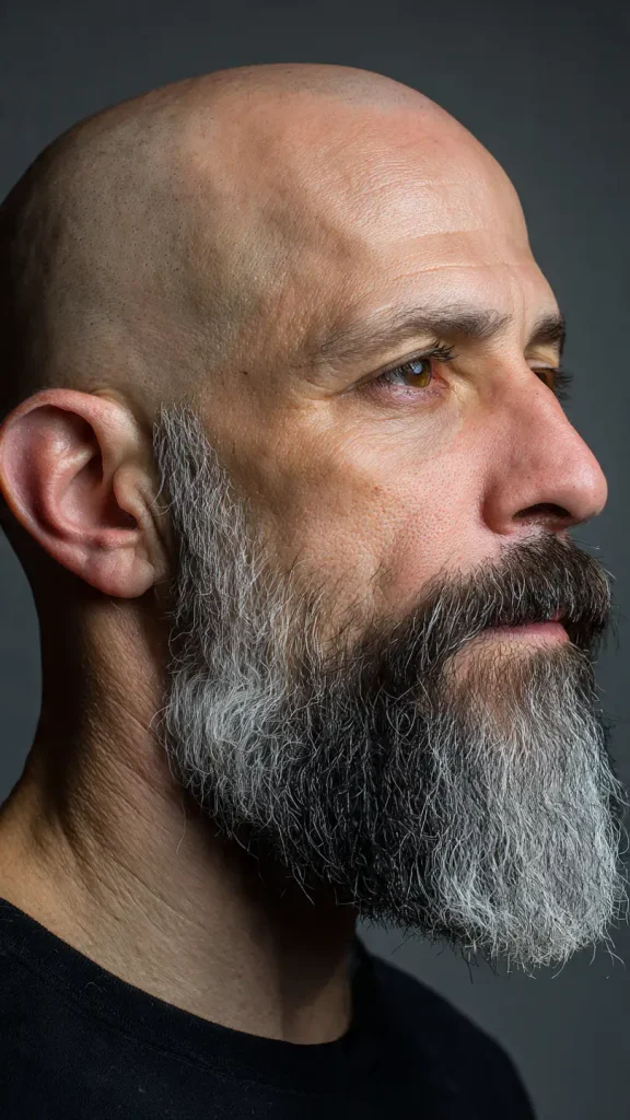 Bald Head Integrated Beard
