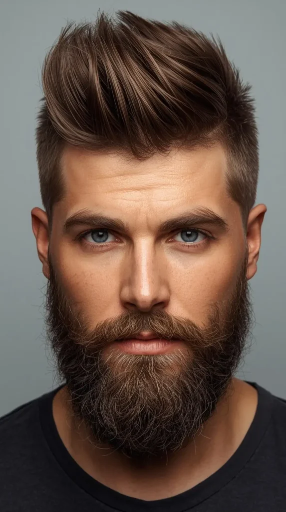Faux Hawk with Beard