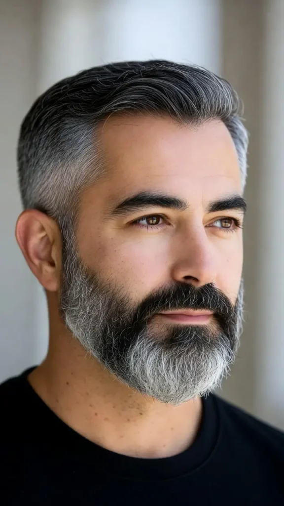 Salt and Pepper Short Beard