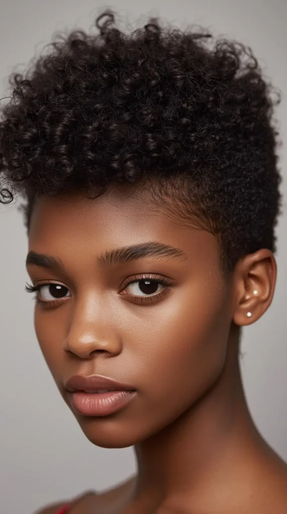 Short Curly Y2K Puff Updo