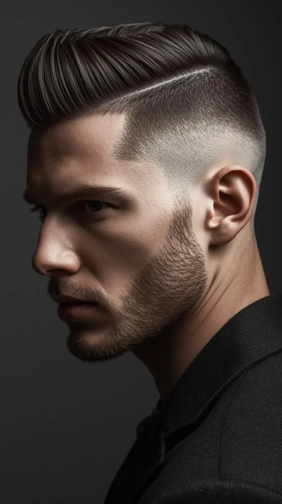 Stubble with Undercut beard