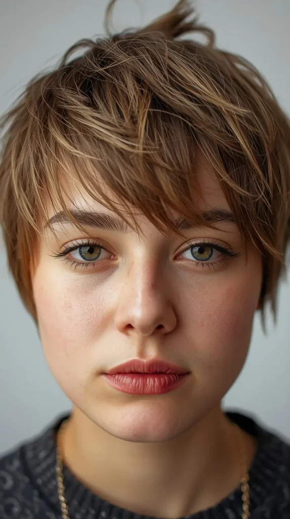 Textured Y2K Grunge Short Hair