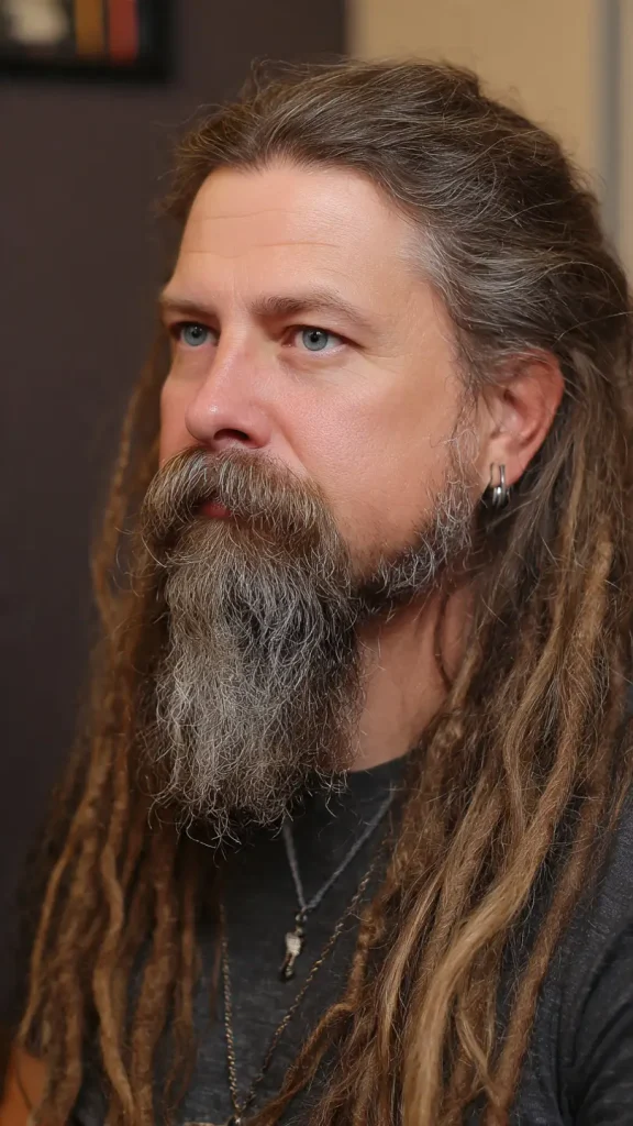 Long Hair with Goatee Beard