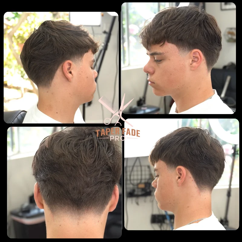 Straight Hair Taper Fade