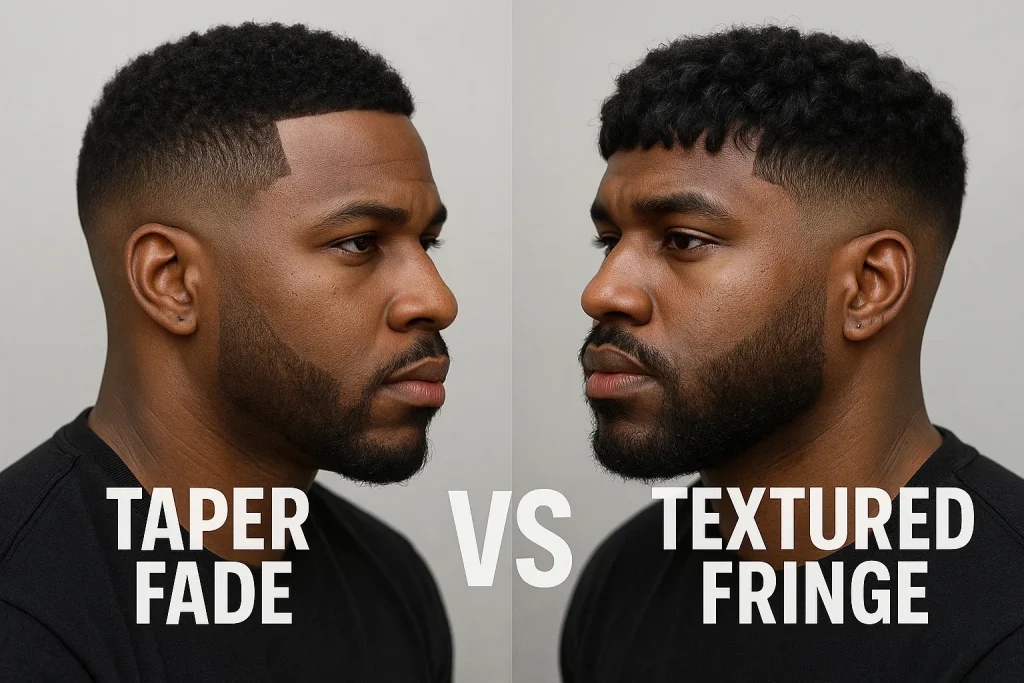 Taper Fade vs Textured Fringe
