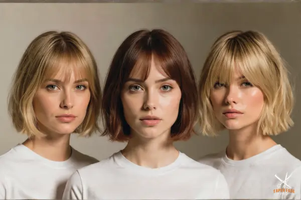 Medium-Length Bob with Curtain Bangs hairstyle haircut