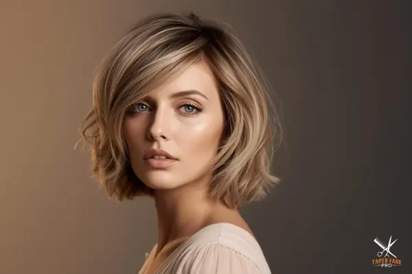 Short Layered Cut with Highlights haircut