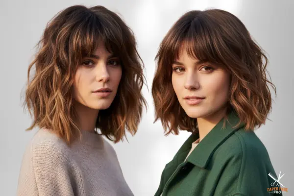 Shoulder-Length Wolf Cut haircut style