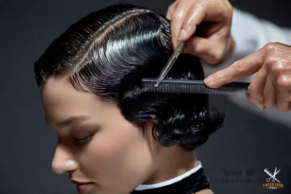 Styling Finger Waves on Short Black Hair