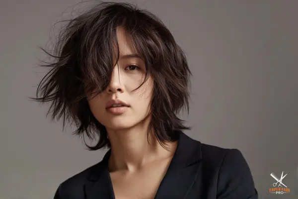 Tousled Wavy Bob hair style