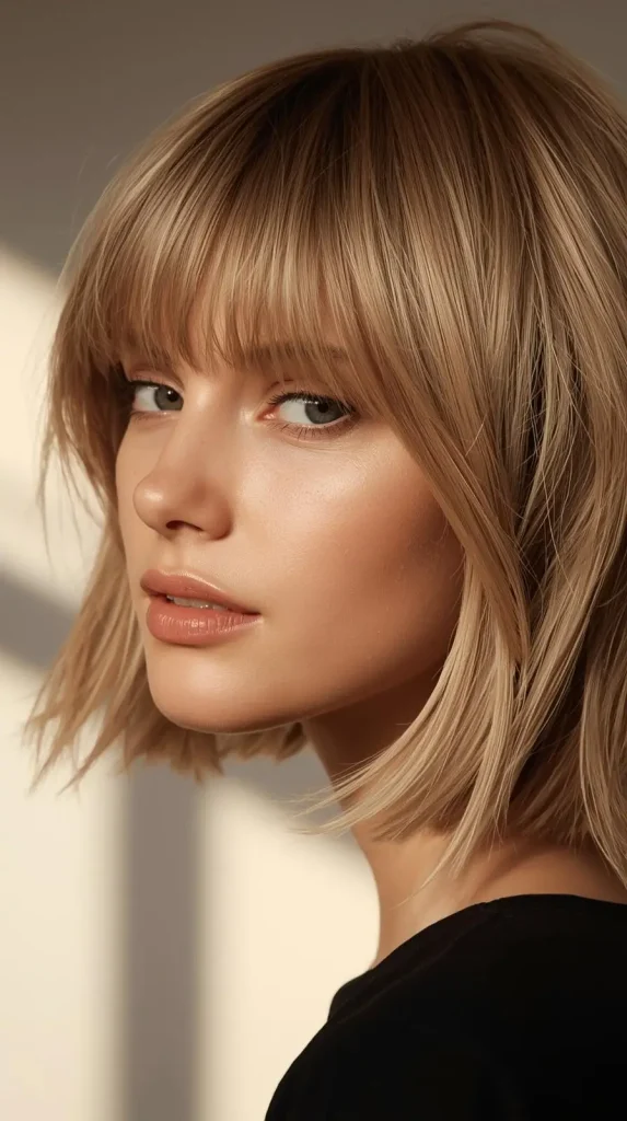 Straight messy short Hair