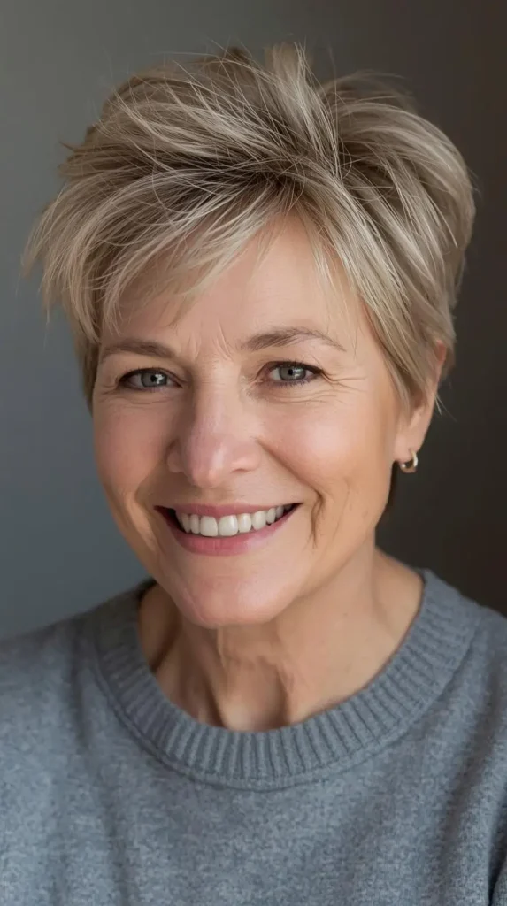 messy Women hair style Over 50