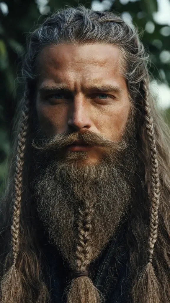 Braided Viking Beard