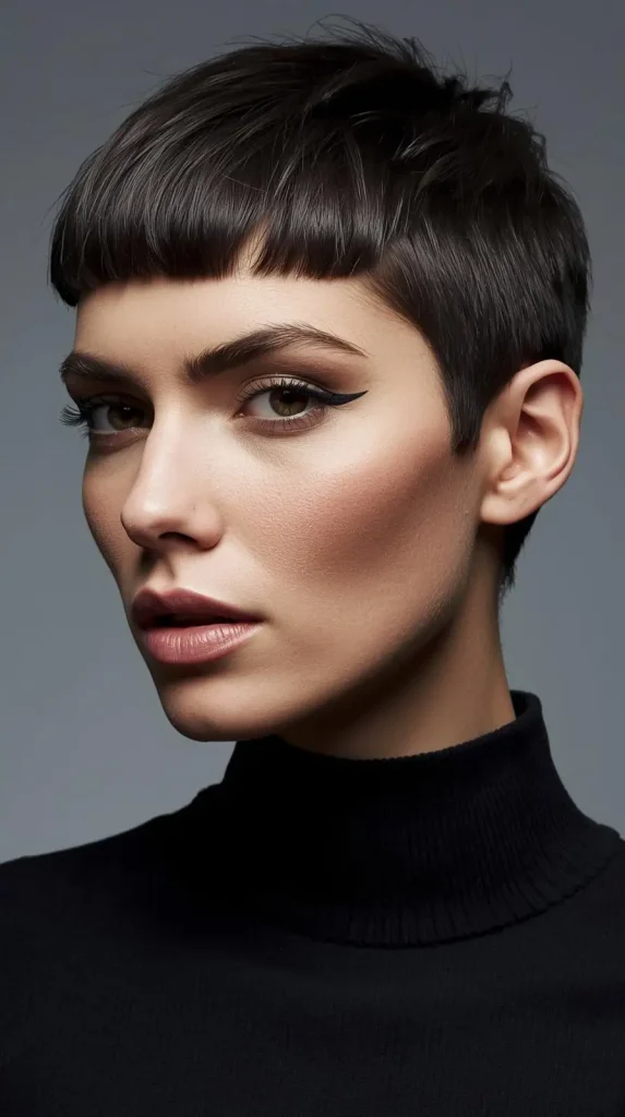 Edgy Micro Bang Pixie