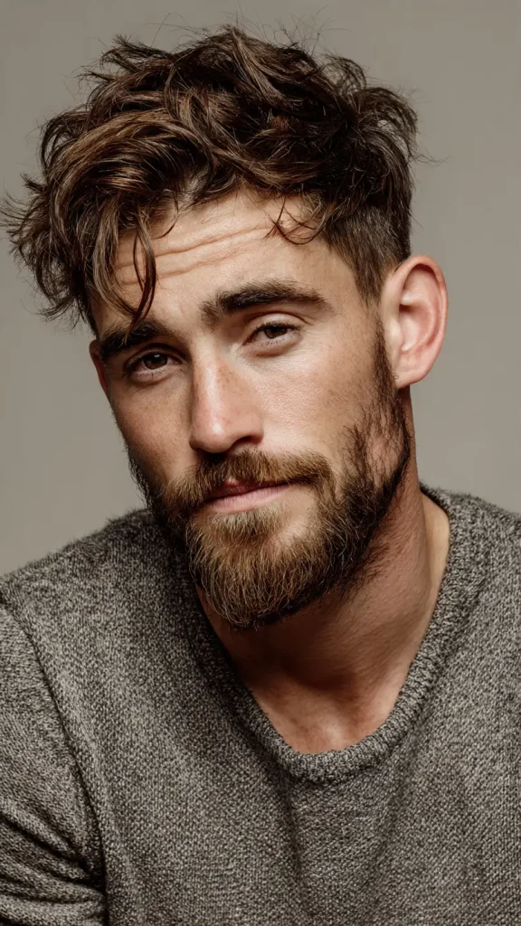 Patchy Beard Styled Short