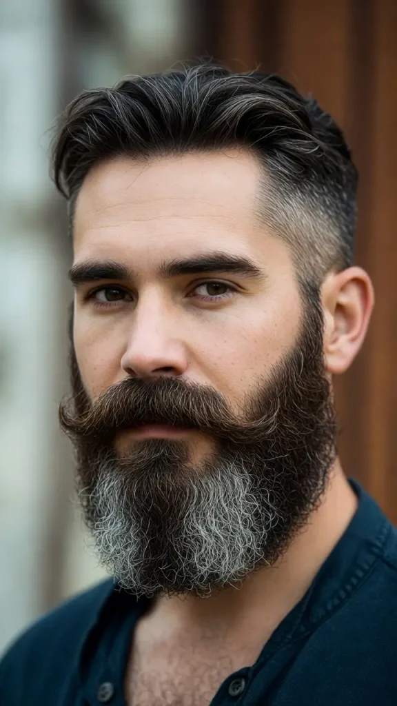 Thick Van Dyke beard