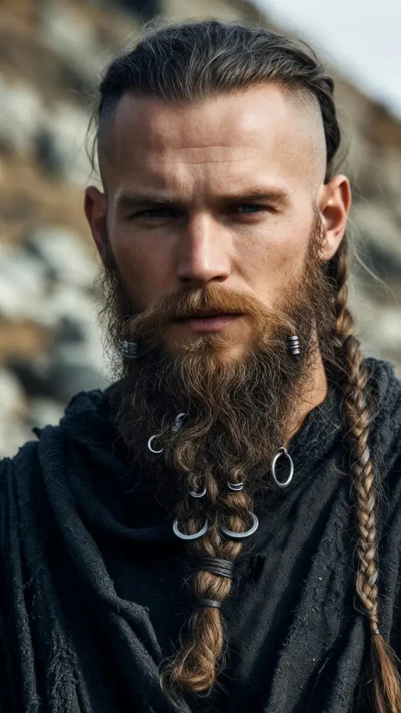 Viking Beard with Beard Rings