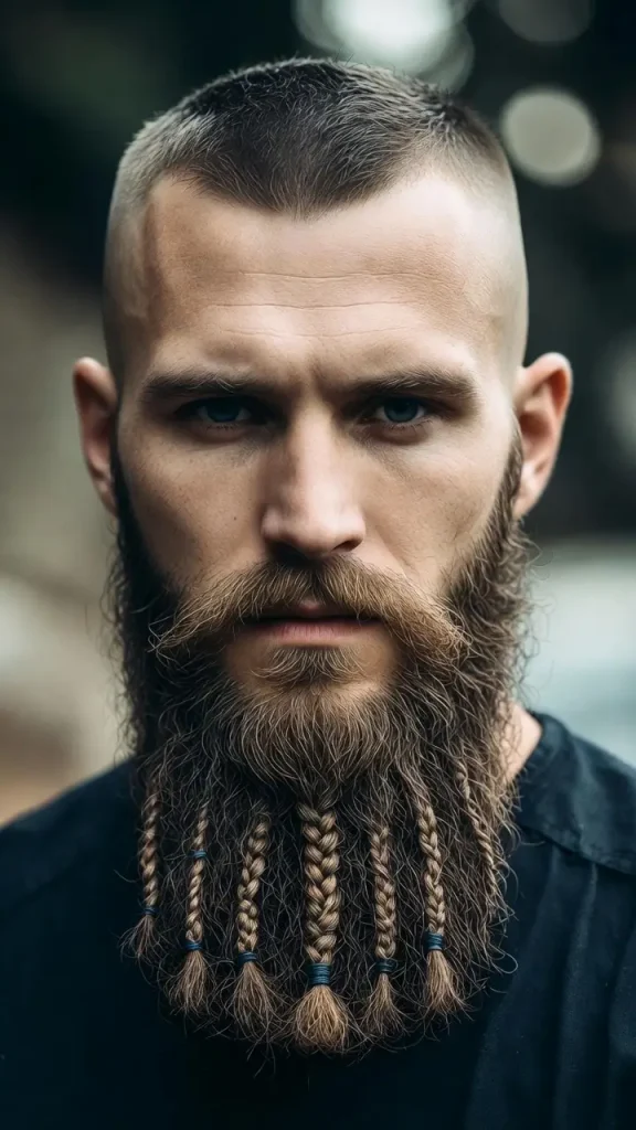 Viking Beard with Buzz Cut