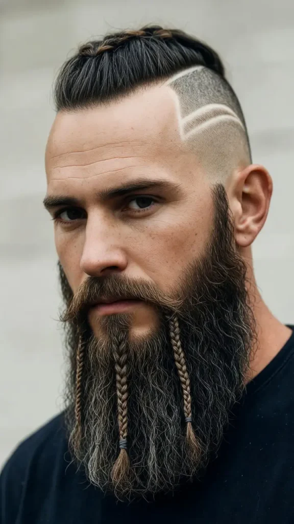 Viking Beard with Line Up