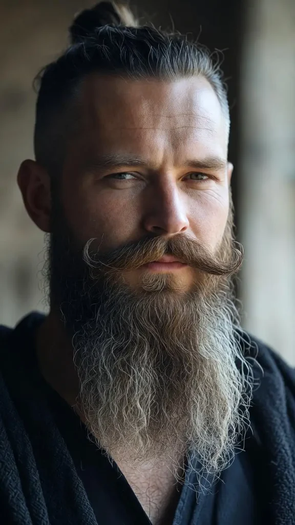 Viking Beard with Mustache Emphasis