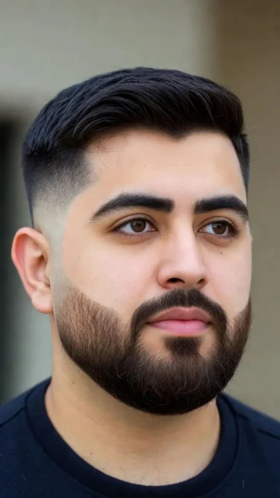 Beard Fade for Round Face