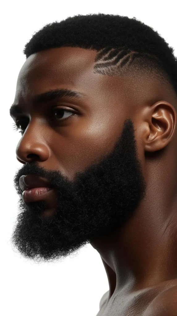 Beard with Temple Fade