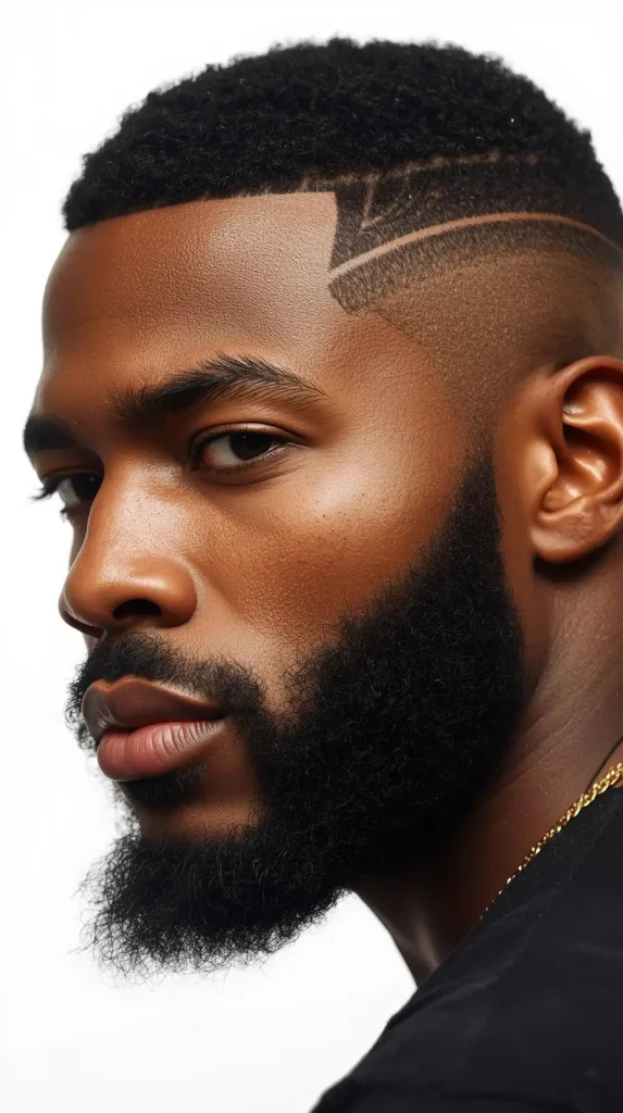 Black man with hard part