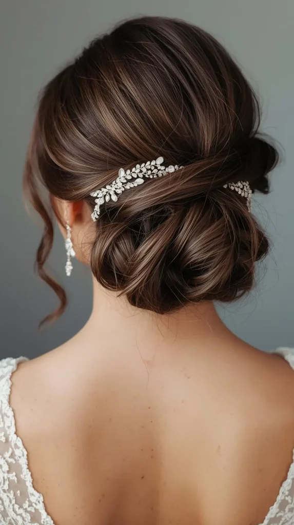 Brunette and Brown Medium Wedding Styles
