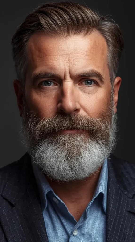 Classic Medium Beard over 50 age