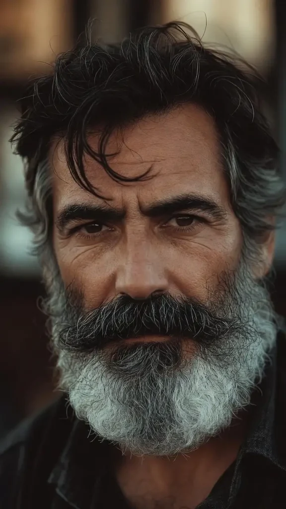 Classic Salt and Pepper Beard