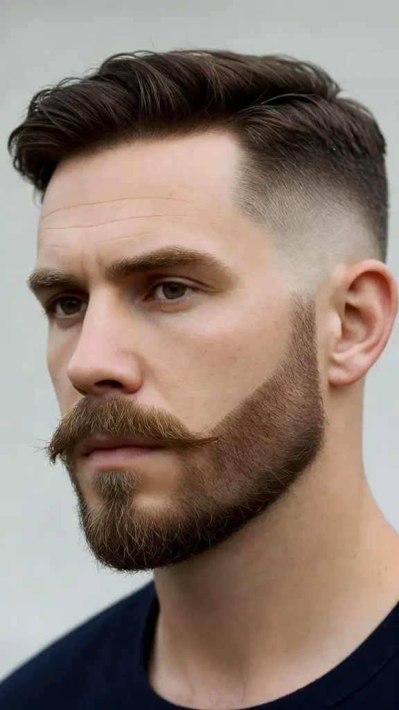 Clean Edge Fade Beard