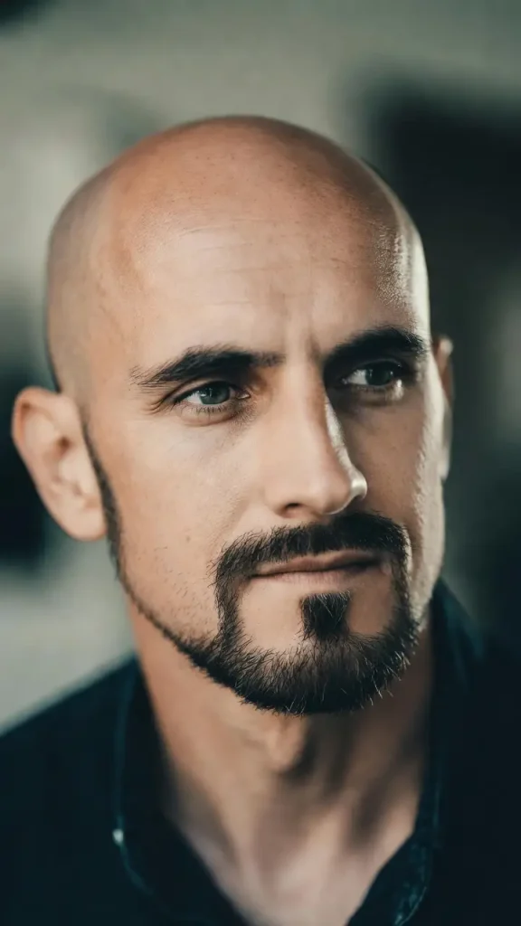 French Beard for Bald Men