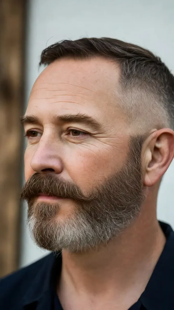 French Beard for Round Face