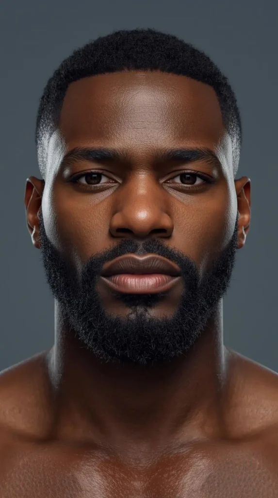 black man Heavy Stubble beard