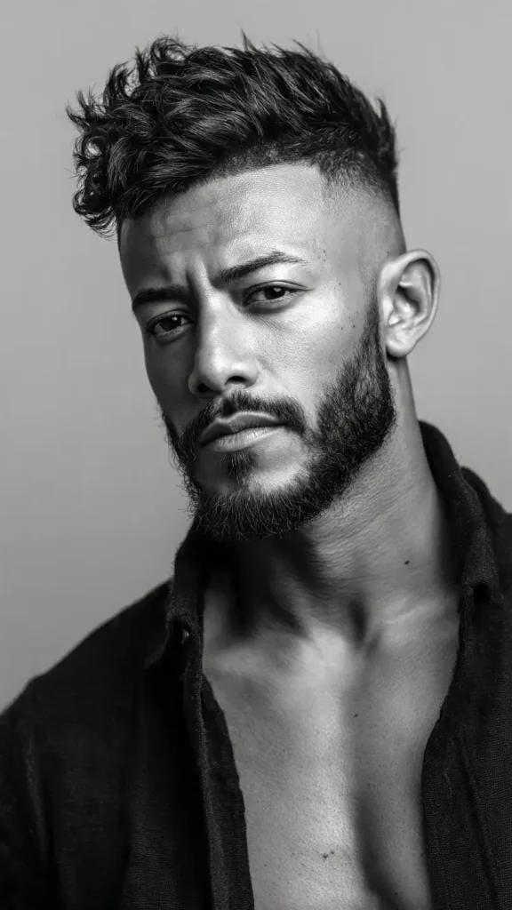 Mid Fade with Short Quiff