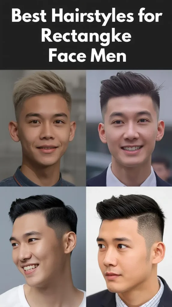 Rectangle Face hairstyle