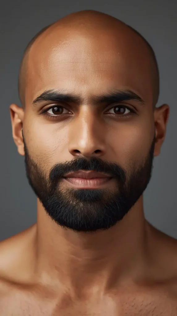 Short Beard for Bald Men