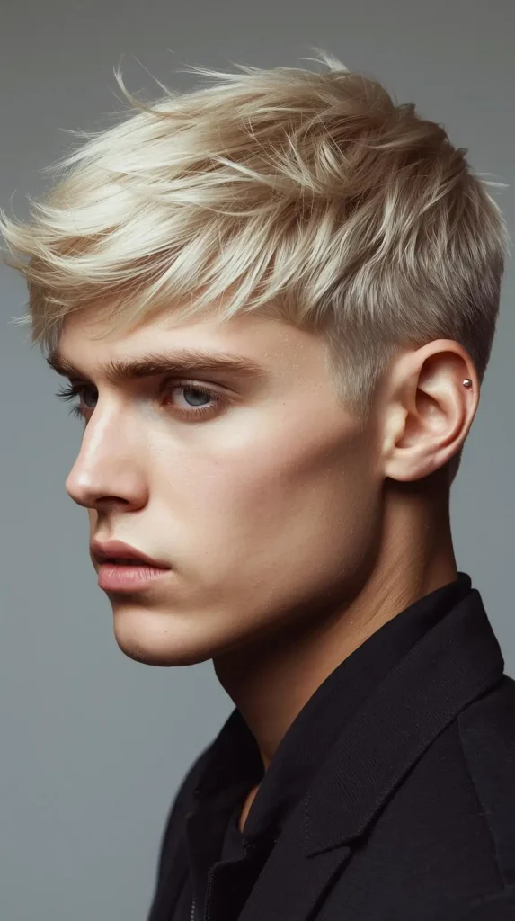 Short Blonde Textured Cut