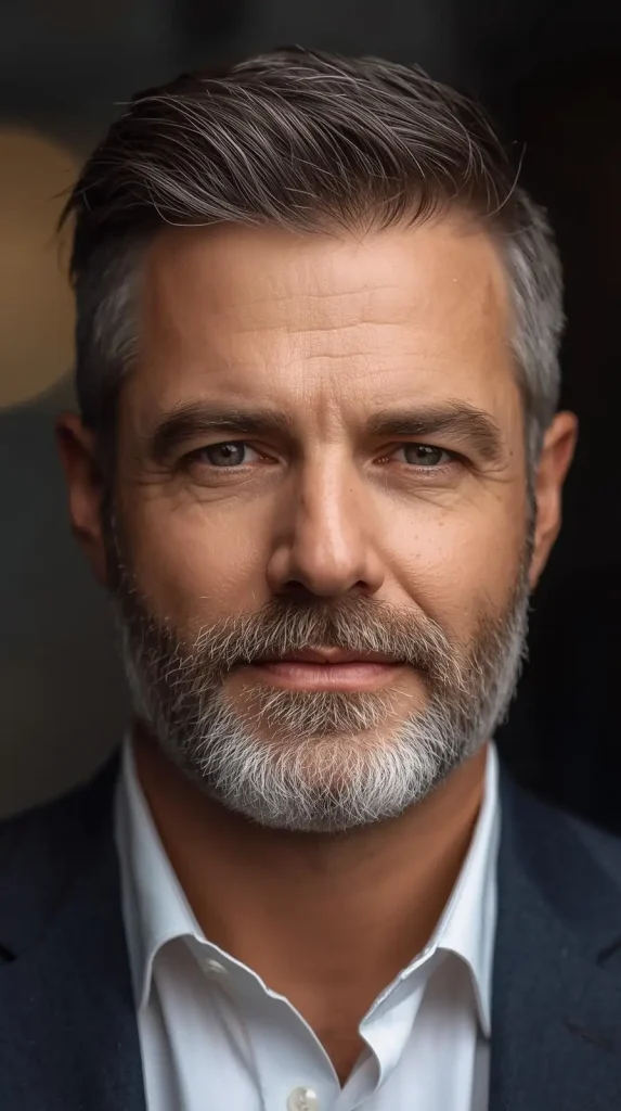 Short Boxed Gray Beard over 50